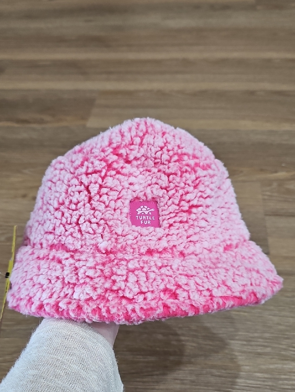 Turtle Fur Pink Sherpa Bucket Hat
